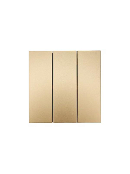 Выключатель 3-кл. СП ZIMA IP20 10А безвинт. зажим зол. LEZARD 704-3688-109QC