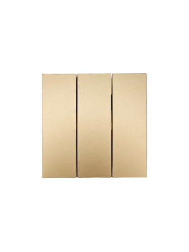 Выключатель 3-кл. СП ZIMA IP20 10А безвинт. зажим зол. LEZARD 704-3688-109QC