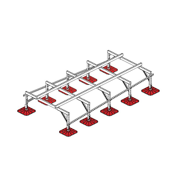 Конструкция опорная для установки оборудования TECHNORAPTOR FOOT 1500х3000 тип 3 KM-TR-F-SSEI-1500-3000-3 КМ TR0033
