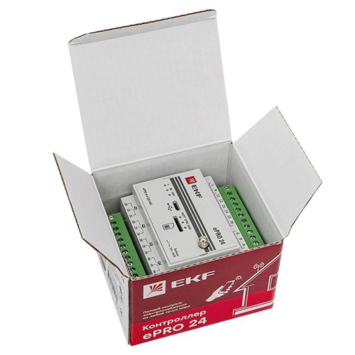 Контроллер базовый ePRO 24 удаленного управления 6вх/4вых 230В WiFi GSM с внешней антенной PROxima EKF ePRO-6-4-230-WG1