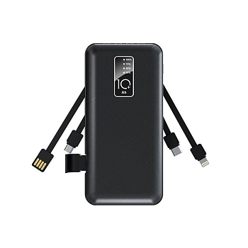 Устройство зарядное портативное Power Bank (аккумуляторная батарея) 10000мА.ч черн. Rexant 30-2038