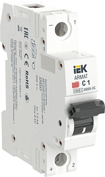 Выключатель автоматический модульный 1п C 1А M06N-DC ARMAT IEK AR-M06N-1-C001DC