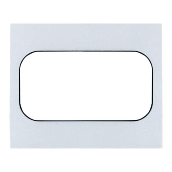 Рамка для розетки 2-м Стокгольм бел. с линией цвета черн. PROxima EKF EYM-G-303-20