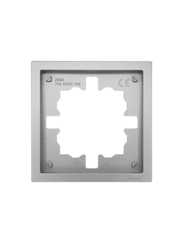 Рамка 1-мест. горизонт. ZIMA сер. матов. LEZARD 704-7400-146