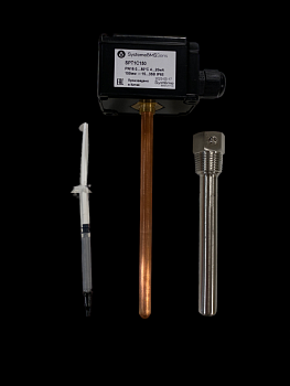 Датчик температуры погружной 0-50град.C 150мм 4-20мА 24В с гильзой SE SPT1C150