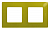Рамка 2-м Etika зел. папоротник Leg 672542