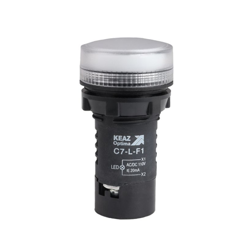 Лампа светодиодная OptiSignal Compact D22 С7-L-F1 бел. 110В AC/DC XB7EV01GP КЭАЗ 362153