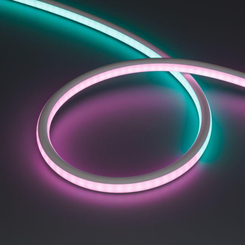 Лента светодиодная SPI-WAVE-TOP-G200-18x15mm 24В RGB PX2 26Вт/м IP54 wire x1 вывод прямой герметичная (уп.5м) Arlight 052418