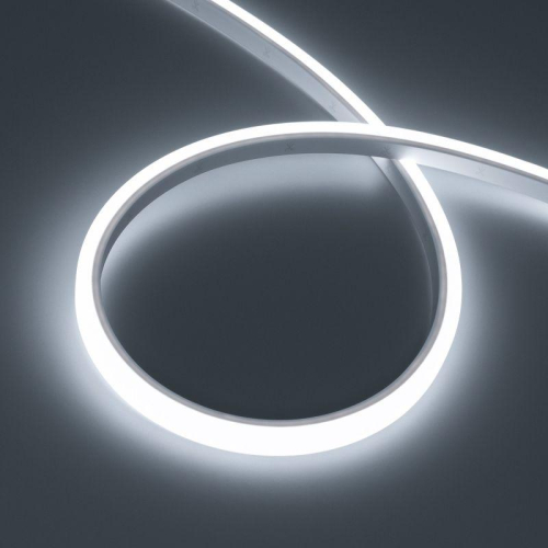 Лента светодиодная WAVE-TOP-PU-A144-10x10mm 24В White 5700К 5Вт/м IP68 wire x1 вывод боков. герметичная (уп.1м) Arlight 052596