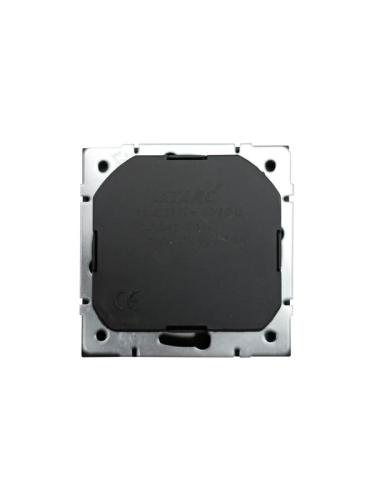 Розетка 1-м СП ZIMA IP20 + USB с заземл. механизм черн. бархат LEZARD 704-4288-181