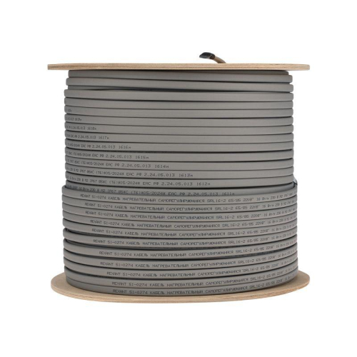 Кабель греющий (нагрев.) саморег. SRL16-2 неэкранированный 16Вт/м 0.88кв.мм/105м 300м Rexant 51-0274