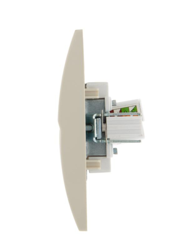 Розетка компьютерная СП Deriy RJ45 крем. LEZARD 702-0303-139