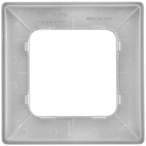Рамка 1-м СП FLITE РУ-1-К-ФлА алюм. IEK FI-M12-32-20-K47