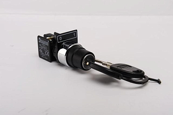 Кнопка нажимная KB с ключом диаметр 22мм 1НО+1НЗ EMAS KB14A2