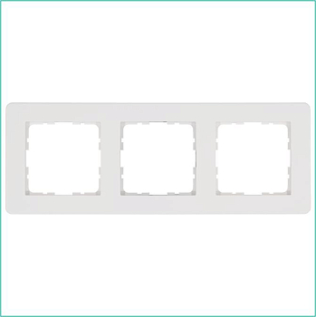 Рамка 3-м G-Flex бел. глянцевый Jasmart G1103W