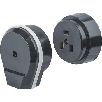 Розетка 14 348 NCA-C03-32A-250-BL IP20 черн. Navigator 14348