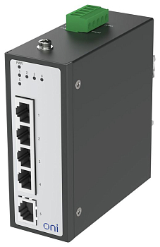 Коммутатор промышленный неуправляемый ISU-430 Ethernet 5 портов 10/100BaseT разъем RJ45 24В AC/12/24/48В DC с резервированием ONI ISU-430-5FE0000000000