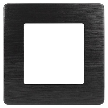 Рамка 1-м 12-5101-06 сатин черн. Эра Б0052504