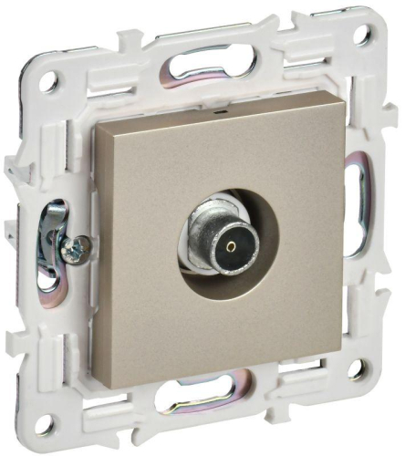 Розетка TV оконечная SKANDY SK-A12Sh шампань IEK SK-A10-O-K37