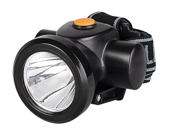 Фонарь аккумуляторный налобный AccuH8-L3W 3Вт IP20 2 режима: яркий 4ч/экономичн. 15ч аккум. 2А.ч регулир. угол наклона JazzWay 5024571