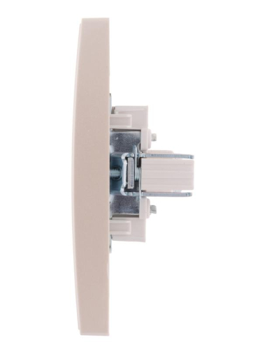 Розетка компьютерная 1-м СП Rain RJ45 жемчуж./бел. перламутр. LEZARD 703-3030-139