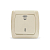 Переключатель проходной 1-кл. СП Маргарита 10А IP20 с подсветкой сл.кость (ivory) UNIVersal М0125-I