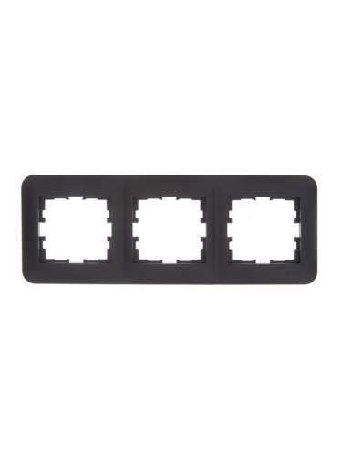 Рамка 3-м ASTI горизонт. черн. бархат LEZARD 7081-4200-148
