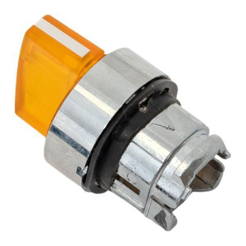 Механизм переключателя исполнительный ХB4 желт. на 3 положения возвратный без фиксации с подсветкой с короткой ручко IP65 EKF XB4BD3L-Y-65