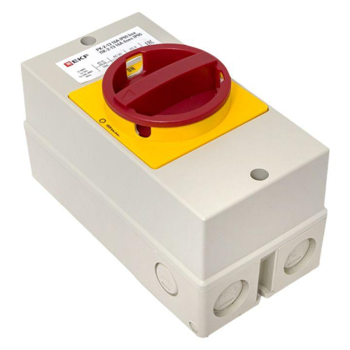 Переключатель кулачковый ПК-2-13 16А 3п "ВКЛ-ВЫКЛ" с блокировкой в боксе IP65 PROxima EKF pk-2k-13-16-a65