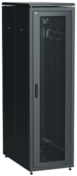 Шкаф сетевой LINEA N 19дюйм 42U 600х1000мм перфорир. двери черн. ITK LN05-42U61-PP