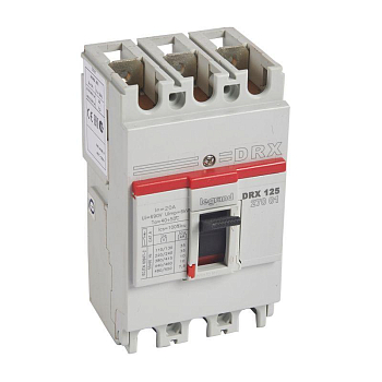 Выключатель автоматический 3п 20А 10кА DRX125 термомагнитн. расцеп. Leg 027001