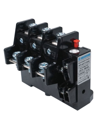 Реле тепл. РТТ-326 П УХЛ4 исп.2(ЭК) 260А 167.0-260.0А 660В/50Гц 1з+1р ручной возврат IP00 Электротехник ET529233