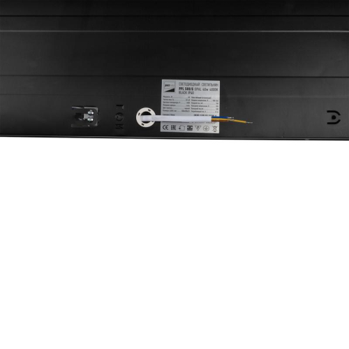 Светильник светодиодный ДВО PPL 588/G OPAL 40Вт 4000К IP40 588х588х25мм BLACK Грильято Pro JazzWay 5062023