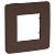 Рамка 1-м UNICA STUDIO шоколад/антрацит SchE NU280217
