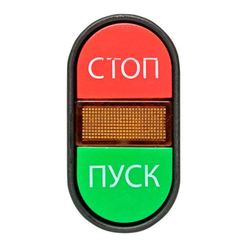 Кнопка APBB-22N "Пуск-Стоп" овал. 24В NO+NC EKF pbn-apbb-o-24