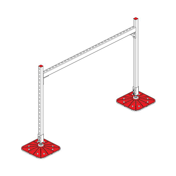Конструкция опорная для горизонт. прямоугольн. воздуховодов и метал. лотков кабеленесущих систем TECHNORAPTOR FOOT 1500х1000 KM-TR-F-SSHRAD-1500-1000 КМ TR0089