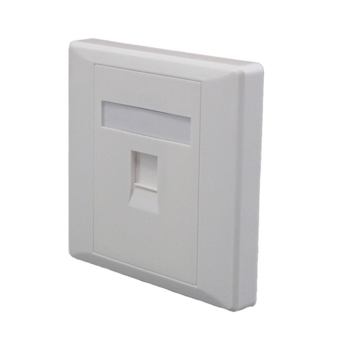 Панель лицевая 1 порт 80х80 Keystone шторка (DIY) SUPRLAN 10-0333-1