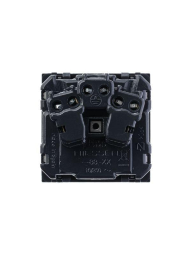 Механизм розетки 1-м СП 2мод. Zenit 16А IP20 250В с заземл. Schuko защ. шторки шампань ABB 2CLA228800N1901