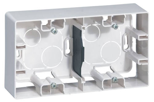 Коробка 2-м ОП Etika бел. IEK 672530