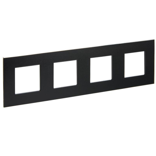 Рамка 4-м SKANDY SK-F34Bl металл черн. IEK SK-M42-M-K02