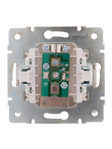 Розетка телевизионная оконечная TV СП Rain 16А IP20 механизм жемчуж./бел. перламутр. LEZARD 703-3088-130