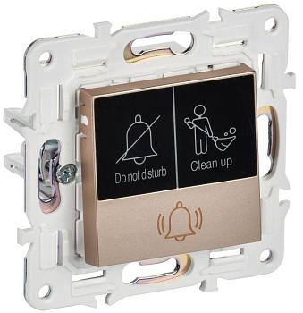 Кнопка звонка SKANDY 10А SK-V17Sa для отелей с индикацией песочн. IEK SK-V14-2-10-K98