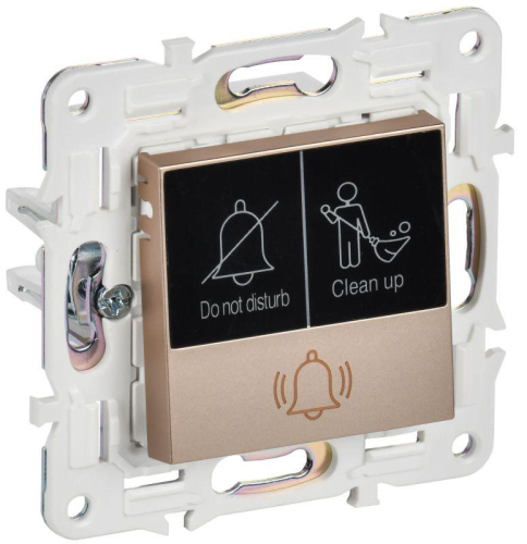 Кнопка звонка SKANDY 10А SK-V17Sa для отелей с индикацией песочн. IEK SK-V14-2-10-K98