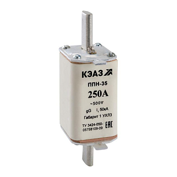 Вставка плавкая ППН 35 160А Х1 габарит 1 УХЛ3 КЭАЗ 120236