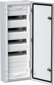 Корпус металлический ЩРн-60 (1х60) 835х310х140 IP54 бел. (одна дверь) TITAN 5 IEK TI5-50-N-060-54