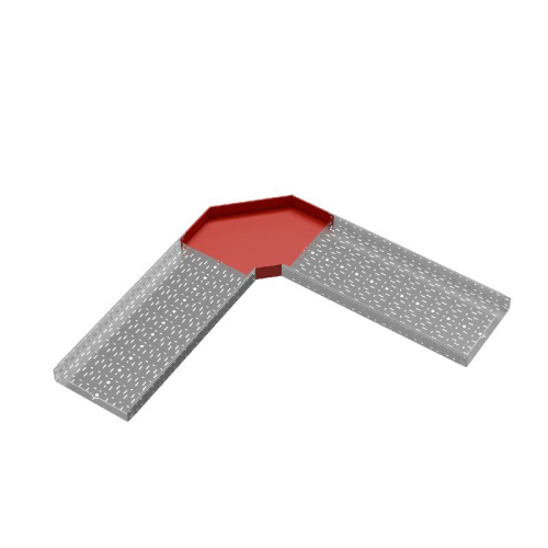 Угол горизонтальный 90град. 100х500мм "ПЛЮС" HD85 КМ PL15817