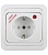 Розетка с сетевым фильтром с заземл. и с защитой от детей Mimoza бел. Makel 14002139K