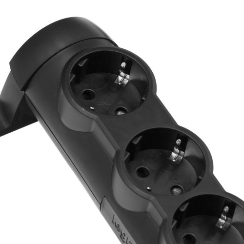 Блок розеток 5-м Комфорт 5х2P+E черн. Leg 694608