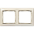 Рамка 2-м Valena горизонт. сл. кость/зол. Leg 774152