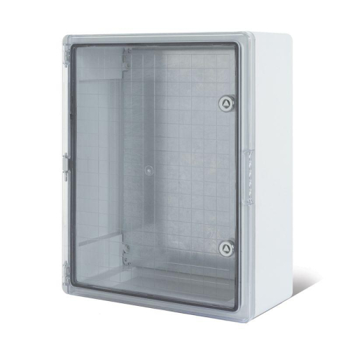 Корпус ЩМПп 400х300х170 УХЛ1 IP65 с прозр. дверцей и монтажн. панелью ABS пластик. Rexant 11-0412
